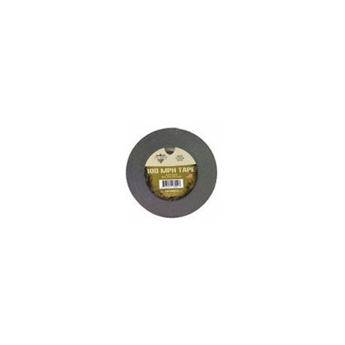 Military-Grade 100 MPH Poly-Coated Tape Black 2in x 60yd