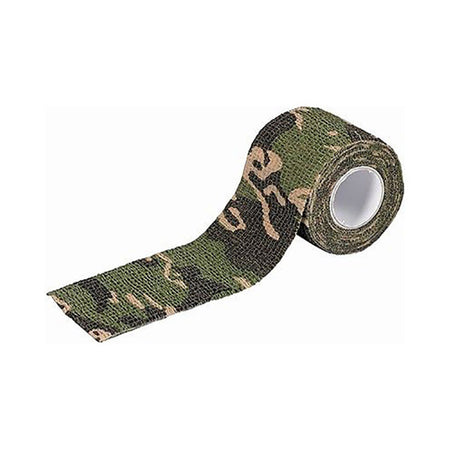 Self-Clinging Adhesive-Free Camo Wrap Olive and Camo Pattern