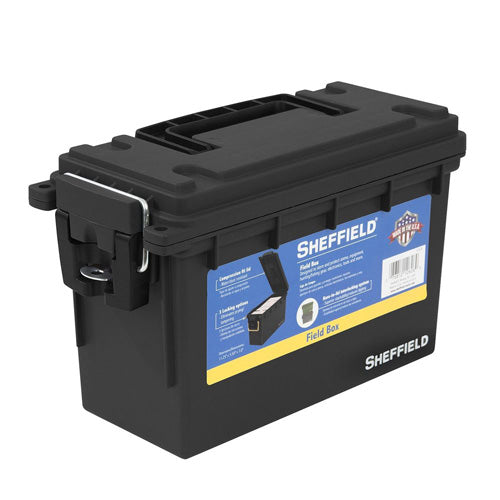 Sheffield Black Lockable Field Storage Box - Made in USA