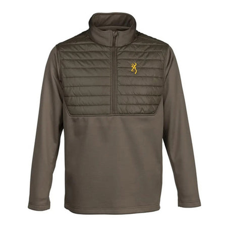 Men's Hybrid Quarter-Zip Shirt in Major Brown 2XL