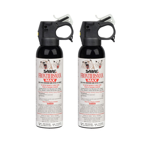 Frontiersman MAX Bear Mountain Lion Attack Deterrent Spray 7.9 Oz 2-Pack