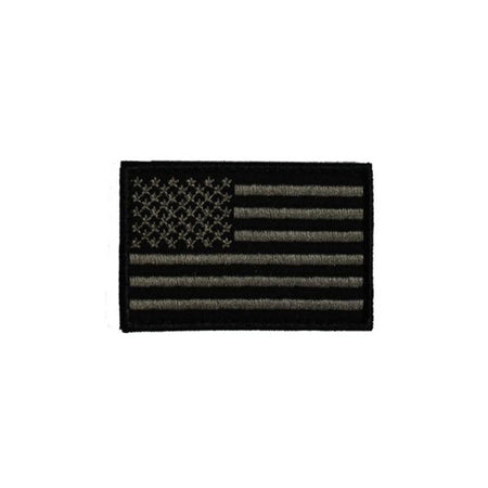 Black US Flag Hook and Loop Morale Patch