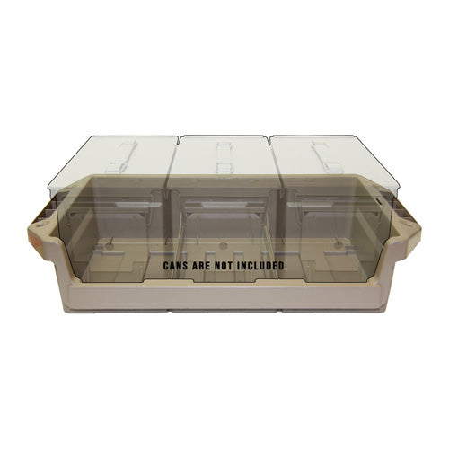 MTM 50 Cal Metal Ammo Can Storage Tray, Dark Earth Polypropylene