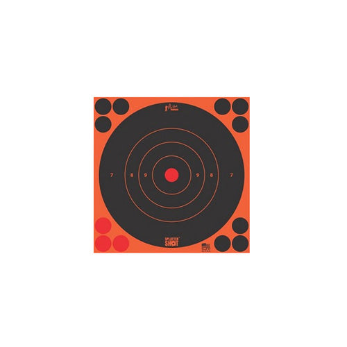 Pro-Shot 8in Orange Bullseye Splattershot Target 30 Qty Pack