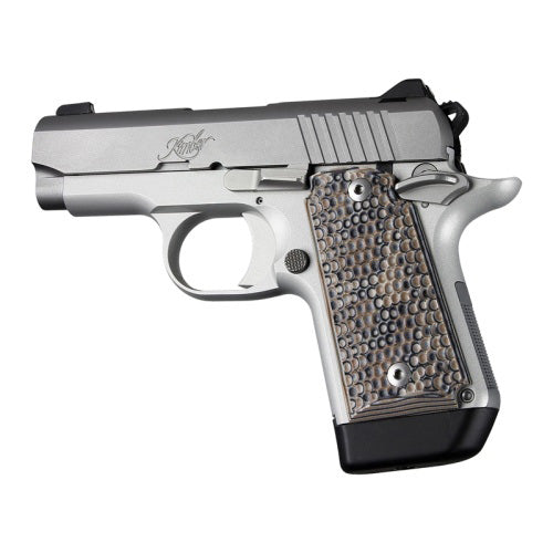 Hogue Piranha G10 Grip Panels for Kimber Micro 9 Dark Earth