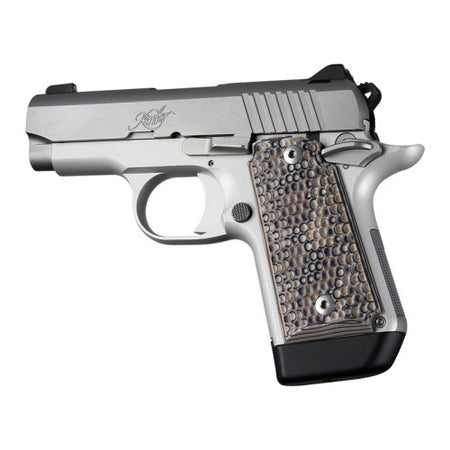 Hogue Piranha G10 Grip Panels for Kimber Micro 9 Dark Earth