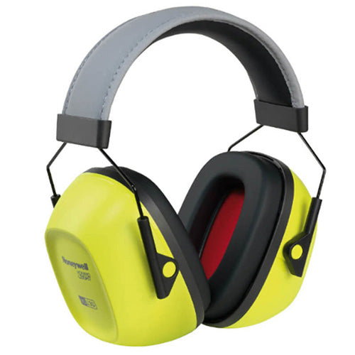 Honeywell VeriShield VS130HV Hi-Viz Yellow Range Earmuffs 30dB NRR