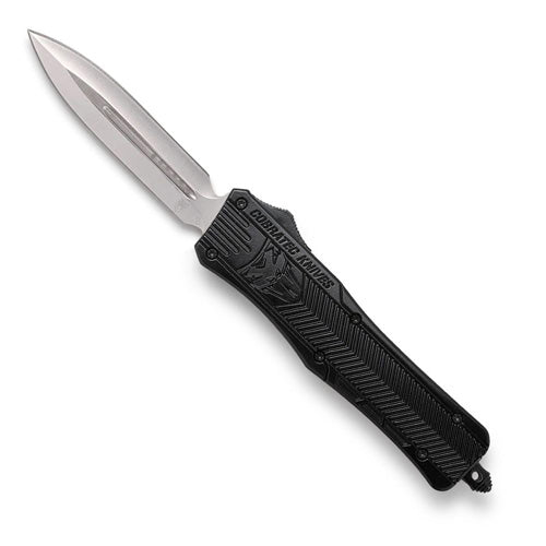 CobraTec Medium CTK-1 Black OTF Dagger Knife Non-Serrated