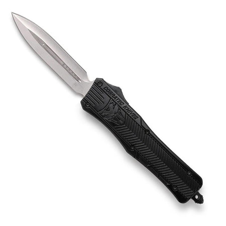 CobraTec Medium CTK-1 Black OTF Dagger Knife Non-Serrated