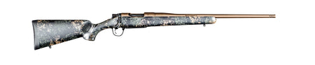 Christensen Arms Mesa FFT .300 Win Mag Rifle - 22" Threaded Barrel, Burnt Bronze Cerakote, Green/Black-Tan Webbing Stock (3+1)