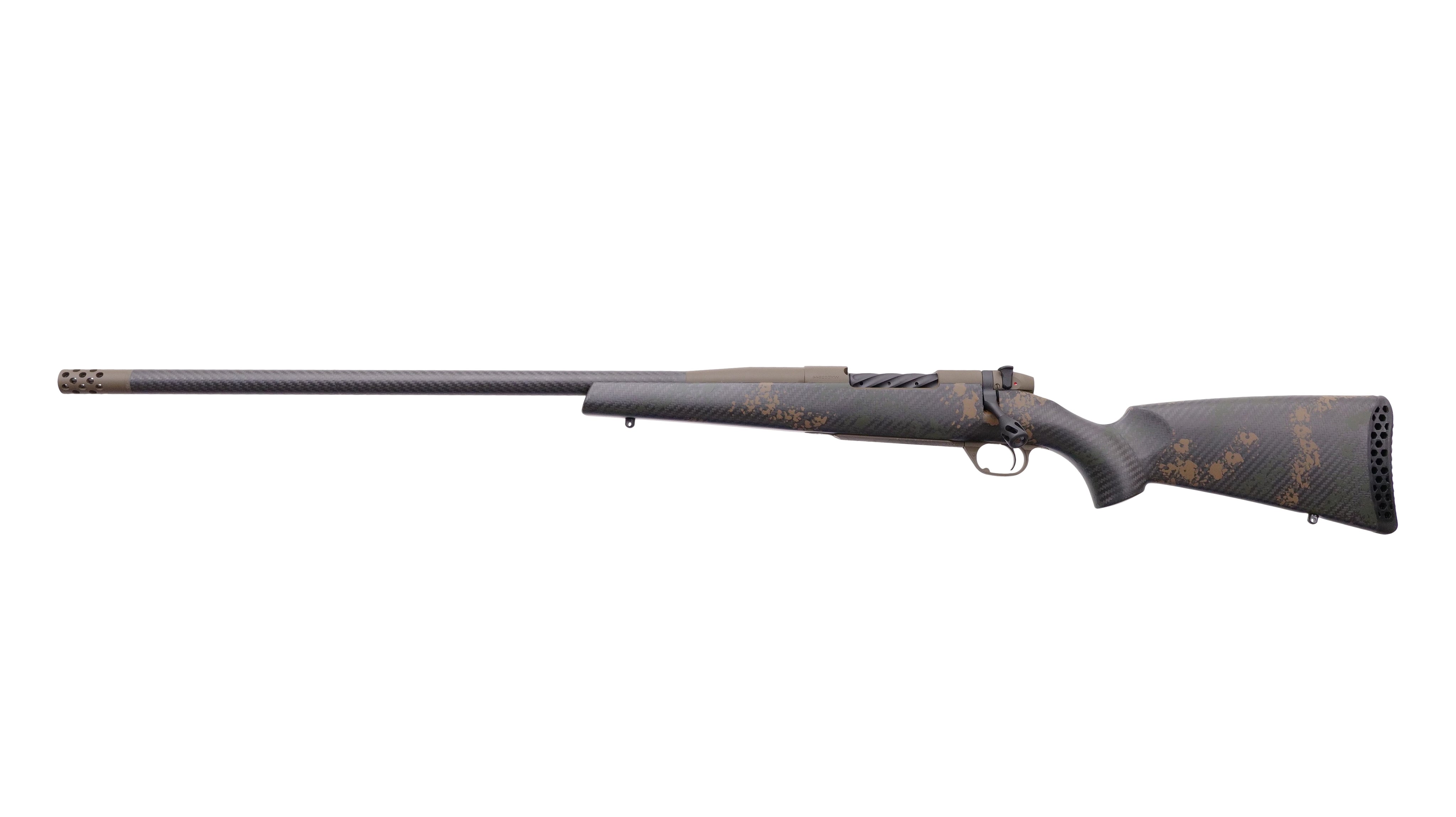 Weatherby Mark V Backcountry Carbon .257 Wthby Mag Left-Hand 26-Inch Barrel, Patriot Brown Cerakote Rifle