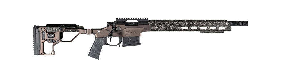 Christensen Arms 8010300800 Modern Precision 308 Win 16" Threaded Carbon Fiber Barrel 5+1, Black Nitride Finish, Desert Brown Anodized Folding Stock, Polymer Grip