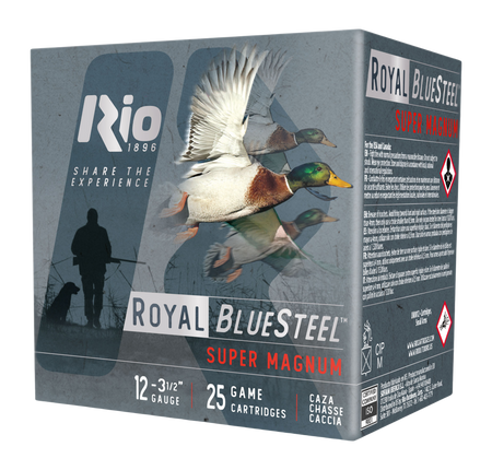 Rio Ammunition 12 Gauge RBSSM40BB BlueSteel Royal 3.5" 1-3/8oz BB Shot 1550 FPS