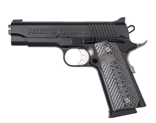 Magnum Research DE1911C Compact 1911 .45 ACP Pistol, 4.33" Bull Barrel, 8+1 Capacity, Matte Black Finish, G10 Grips