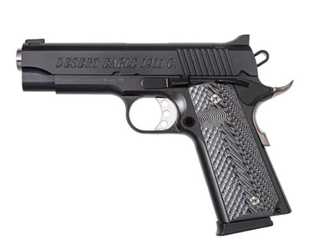 Magnum Research DE1911C Compact 1911 .45 ACP Pistol, 4.33" Bull Barrel, 8+1 Capacity, Matte Black Finish, G10 Grips