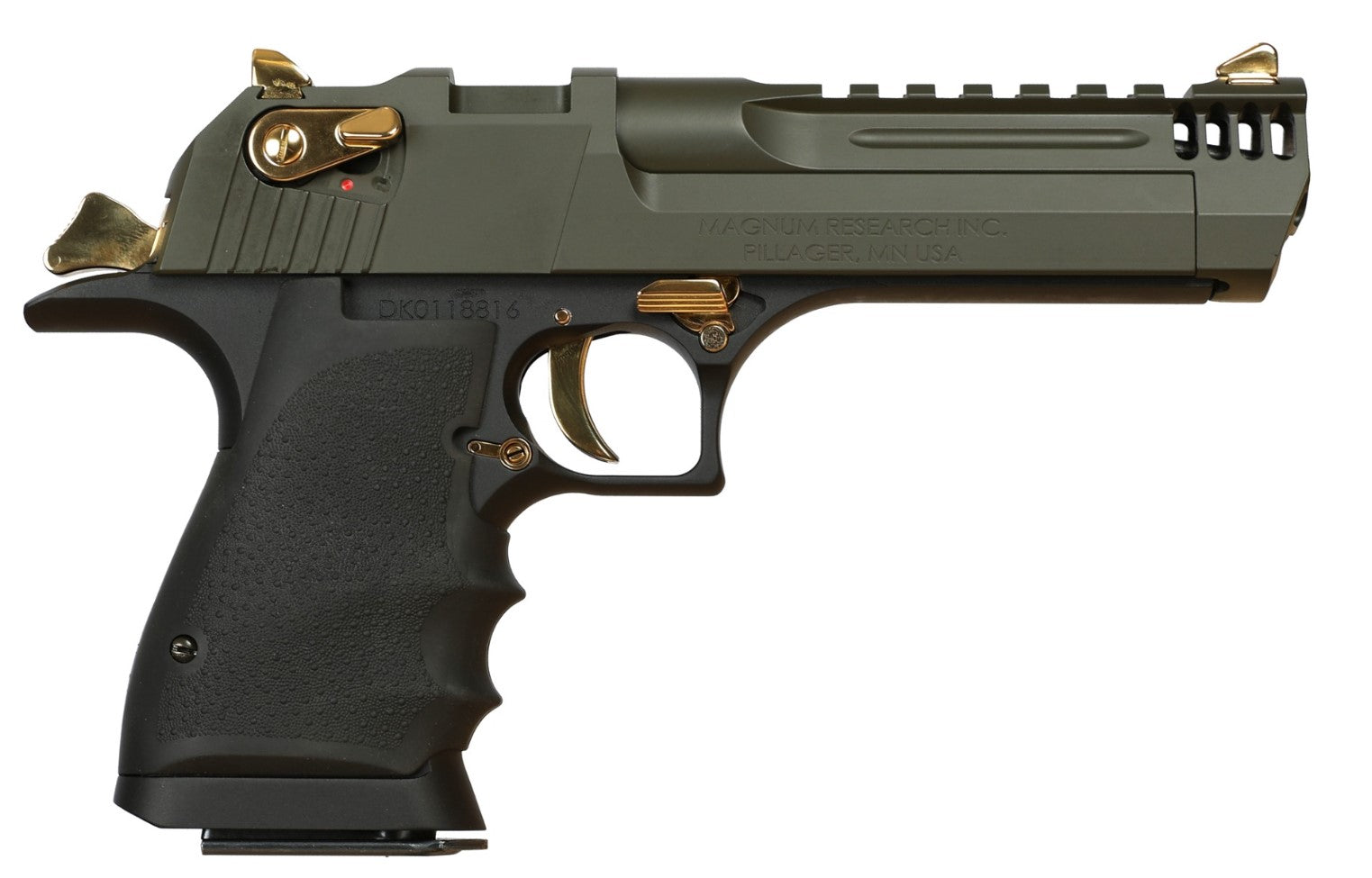 Magnum Research Desert Eagle L5 .44 Mag Pistol - 5" Barrel, Mil-Spec Green Cerakote Finish