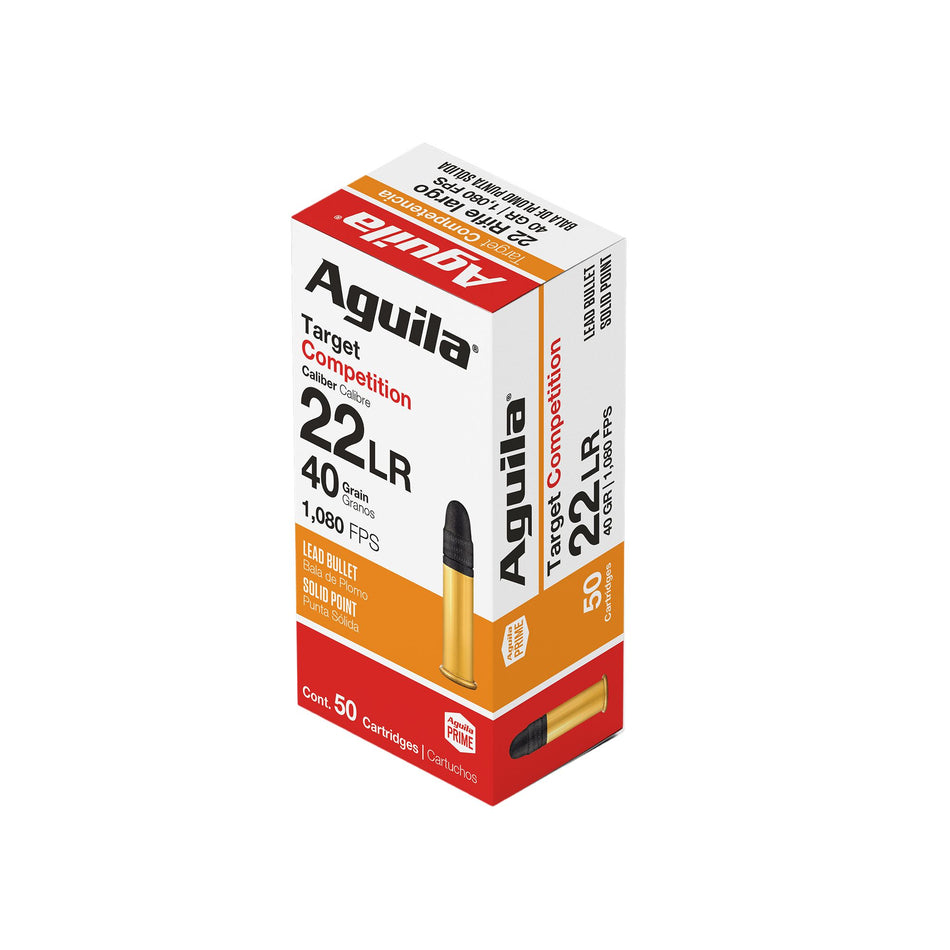 Aguila .22 Long Rifle 1B220514 Competition Lead Solid Point 40 Grain