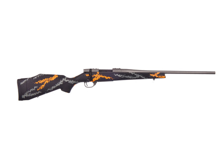 Weatherby VYH308NR2B Vanguard Compact Hunter 308 Win 5+1 20", Tungsten Gray Barrel/Rec, Black w/Gray & Orange Sponge Accents Monte Carlo Stock, Accubrake Muzzle Brake