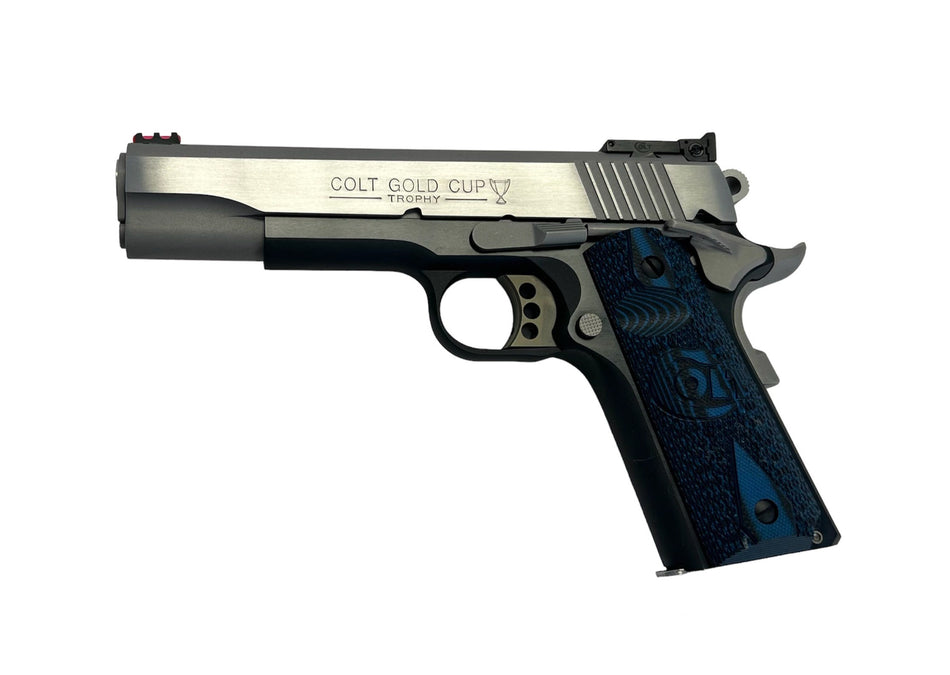 Colt Gold Cup O5973GCL-TT .38 Super 9+1 5" National Match Pistol, Stainless/Black G10 Grip