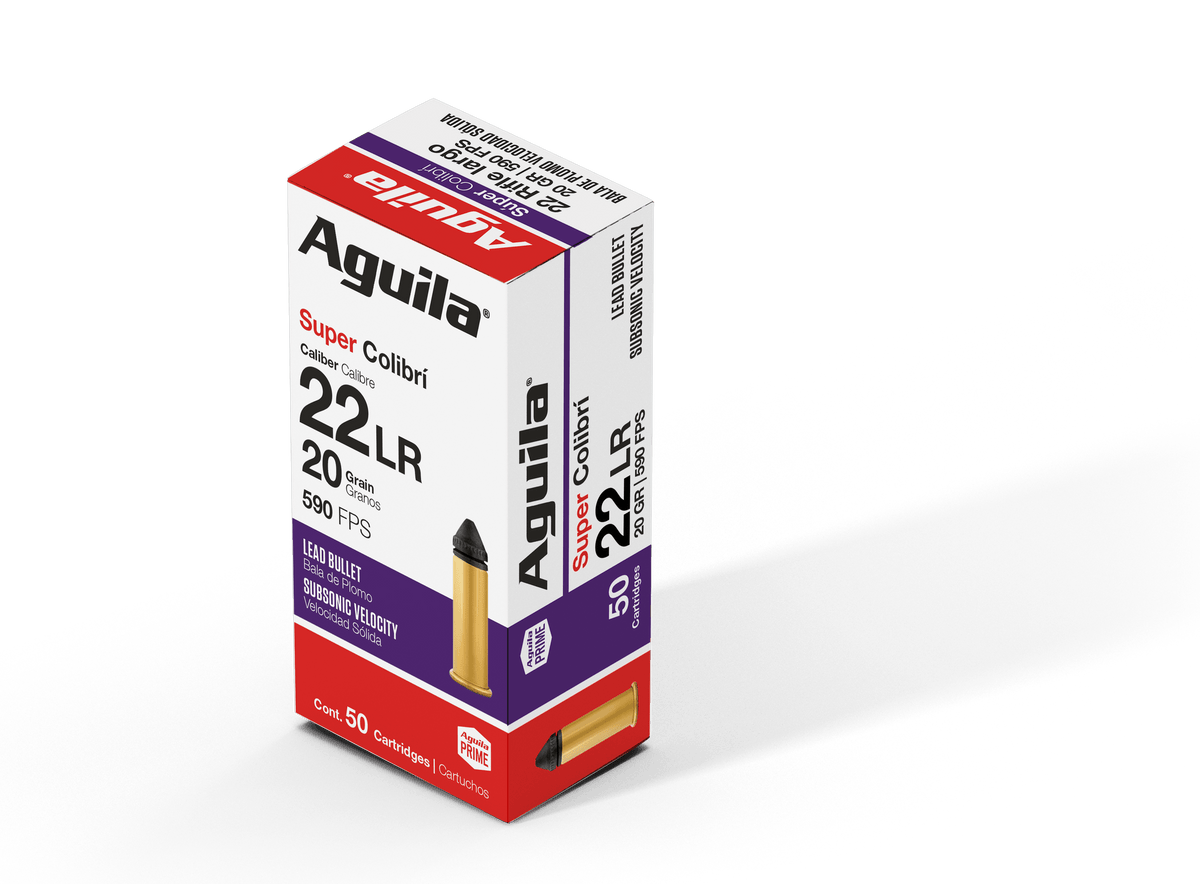 Aguila .22 Long Rifle 1B220337 Colibri Lead Solid Point 20 Grain