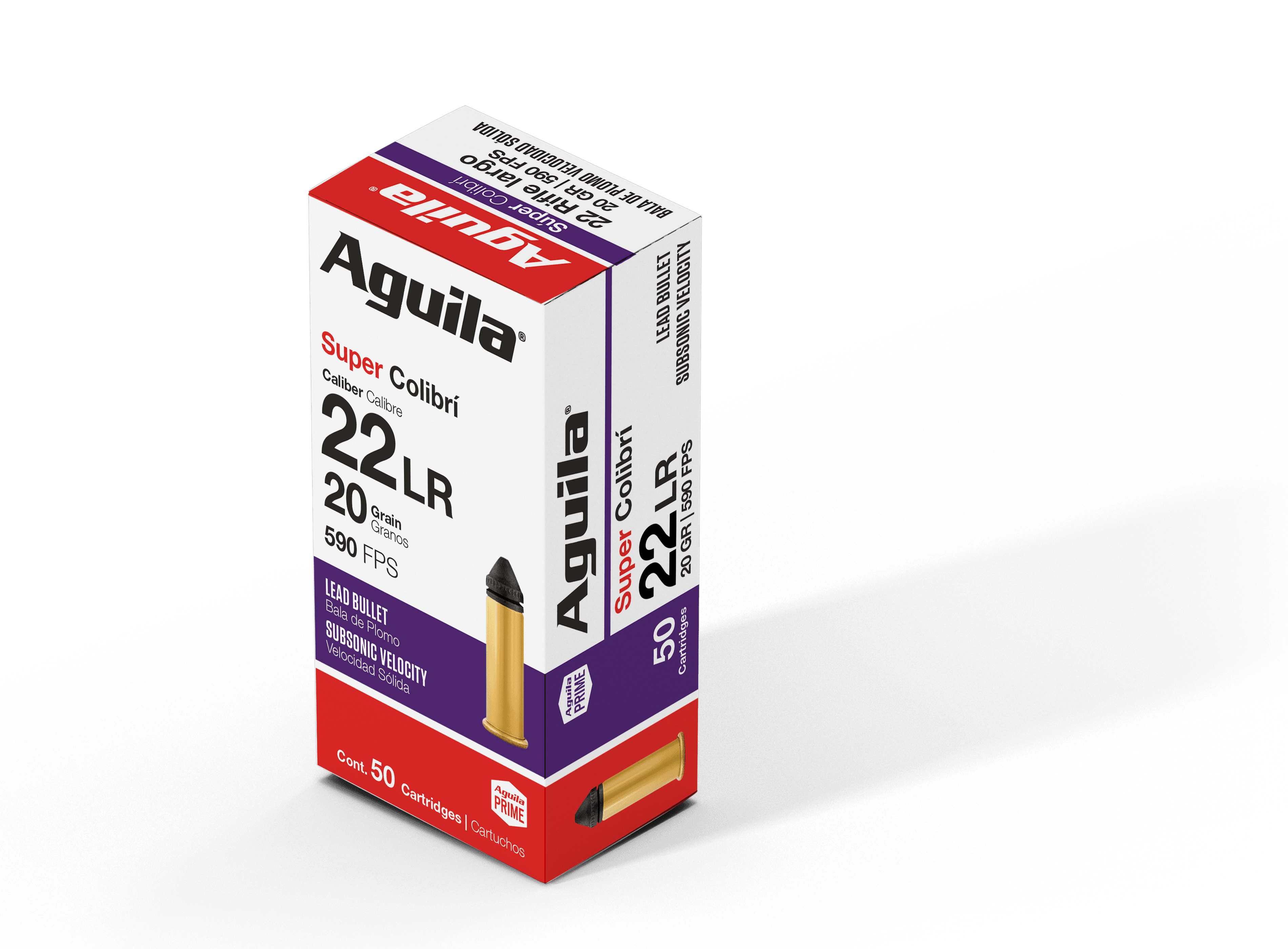 Aguila .22 Long Rifle 1B220337 Colibri Lead Solid Point 20 Grain