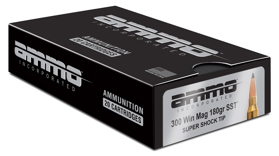 Ammo Inc .300 Winchester Mag 300WM180SSTA20 Signature Super Shock Tip SST 180 Grain