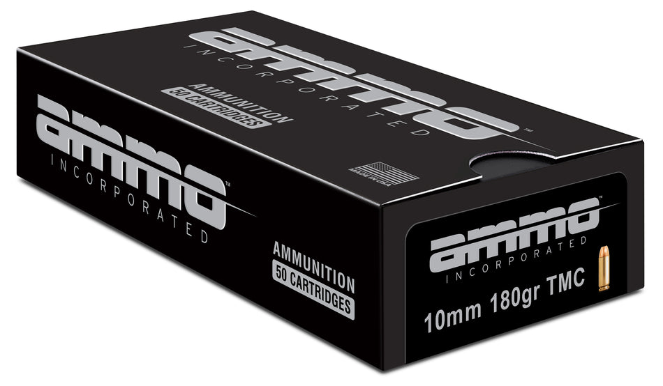 Ammo Inc 10mm Auto 10180TMCA50 Signature Total Metal Case TMC 180 Grain