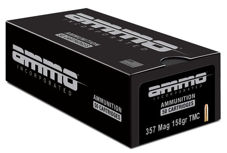 Ammo Inc .357 Magnum 357158TMCA50 Signature Total Metal Case TMC 158 Grain