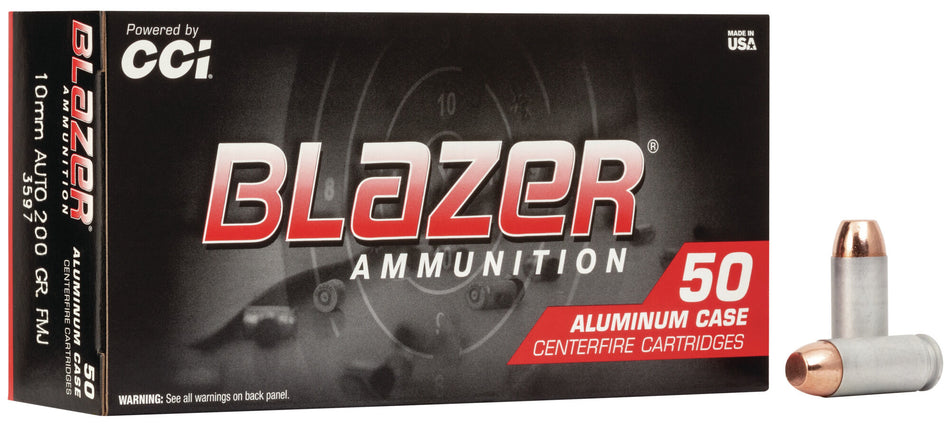 Blazer 10mm Auto 3597 Aluminum Total Metal Jacket TMJ 200 Grain