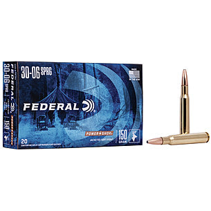 Federal .30-06 Springfield 3006A PowerShok Jacketed Soft Point JSP 150 Grain