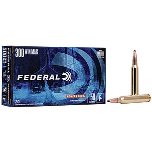 Federal .300 Winchester Mag 300WGS PowerShok Jacketed Soft Point JSP 150 Grain