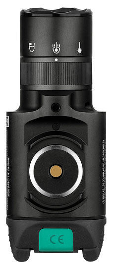 Olight BALDRPRORBK Baldr Pro R Black 1350 Lumen Rail Mount Light Green Laser Combo