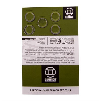 Flash Suppressor Mounting Shim Kit