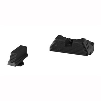 ZEV .215 Black Front and Combat V3 Black Rear Sight Set