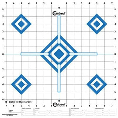 Hi Contrast Blue 16" Sight-In Shooting Target