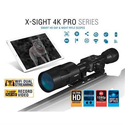 ATN X-Sight 4K Pro Smart Day/Night Rifle Scope 5-20x