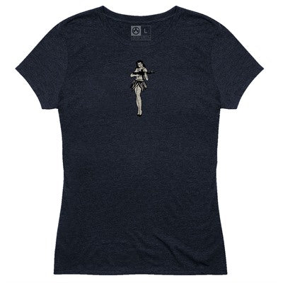 Hula Girl Tri-Blend T-Shirts for Women