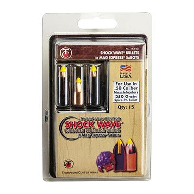 Shockwave 50 Caliber Bonded Core Super Glide 250gr Sabot