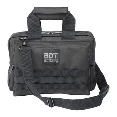 Deluxe Dual Pistol Range Bag with MOLLE and Strap