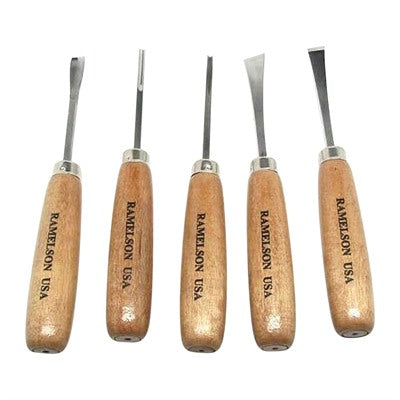Basic Straight Handle Wood Carving Set 5 Piece