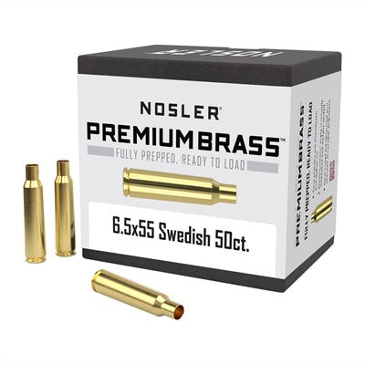 Swedish Mauser 6.5x55mm Premium Unprimed Brass Cases