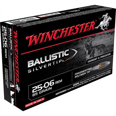 Winchester .25-06 Remington SBST2506A Ballistic Silvertip Fragmenting Polymer Tip 85 Grain