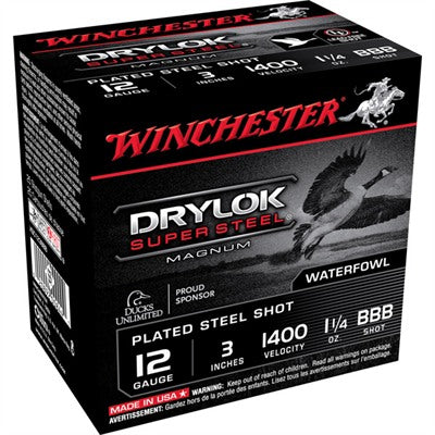Winchester 12 Gauge XSC123BBB Drylok Super Steel Magnum 3" 1-1/4oz BBB