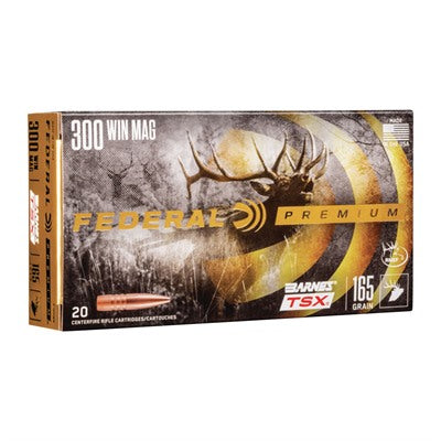Federal .300 Winchester Mag P300WR Premium Barnes TSX 165 Grain