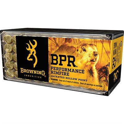 Browning .22 WMR B195122050 BPR Performance Rimfire Performance Jacketed Hollow Point JHP 40 Grain