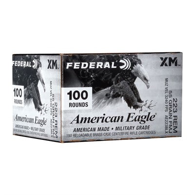 American Eagle .223 Remington AE223BLX Full Metal Jacket Boat Tail FMJBT 55 Grain