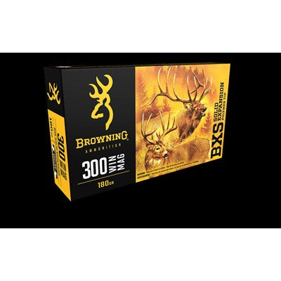 Browning .300 Winchester Mag B192403001 BXS Copper Expansion Lead Free Solid Expansion Polymer Tip 180 Grain
