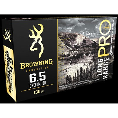 Browning 6.5mm Creedmoor B192500651 Long Range Pro Sierra MatchKing Boat Tail 130 Grain