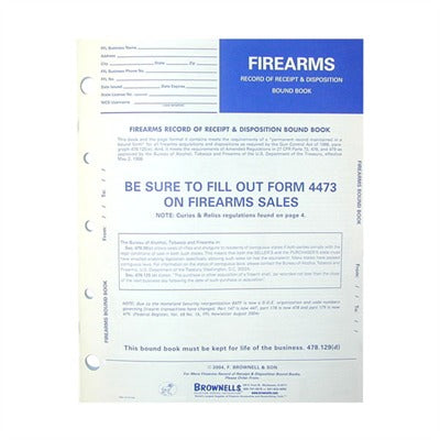 Firearm Inventory Record Book