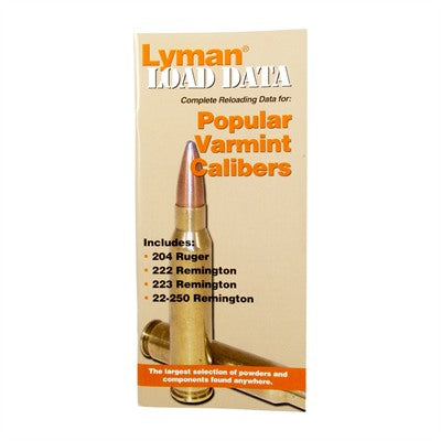 Lyman Load Data Reference Book 20 & 22 Caliber